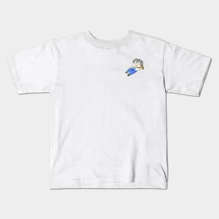 A farmer is sleeping in the meadow Kids T-Shirt